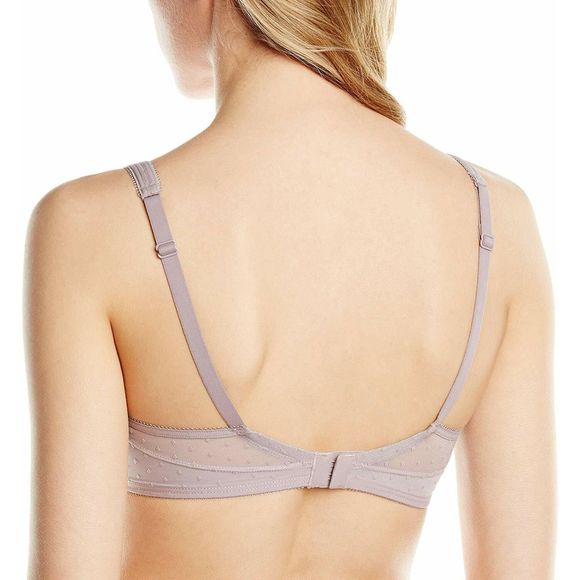 LOU Perfect Dotted Underwire Bra NWT Size 34C in Purple - Picture 2 of 7